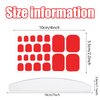 YECIRALA 20 Sheets 440 Pcs Pink Red Solid Toe Nails Polish Stickers Full Nail Wraps Toenails Stickers Wraps for Women Girls Nail Art Stickers Toenails Polish Stickers Stick On Nails Polish Wraps