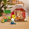 Li’l Woodzeez – Happy Harvest Farm Playset – 20 Pcs Doll Playset with Farmer & Garden Accessories – Pretend Play Toy Barn for Kids Age 3+