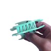 Fantasy Stripe Fish Hair Clip,Acetate Hair Clip,Big Claw Clip for Women,Cyan