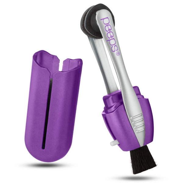 CarbonKlean Peeps Glasses Cleaner - for Eyeglasses, Reading Glasses, and More - Lens Cleaner with Carbon Microfiber Tech - Soft Touch Lavender - 2 Count (Pack of 1)