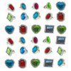 Podzly - 48-Piece Princess Jewelry Set - 12 Tiaras, 12 Wands, 24 Rings - Perfect for Pretend Play, Birthday and Costume Party Favors - Accessories for Kids, Toddler - Dress Up Kit with Girl Crowns