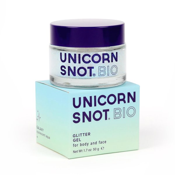 Unicorn Snot Glitter Holographic Face & Body Glitter Gel: Face Glitter Makeup, Hair Glitter, Festival Rave and Anime Cosplay, Halloween Costume Makeup - Vegan & Cruelty Free, 1.7 oz (Galaxy)