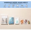 joybest 100 Count 10 x 13 Inch Clear Zip Plastic Poly Bags, Reclosable Zip Plastic Bags with Resealable Lock Seal Zipper