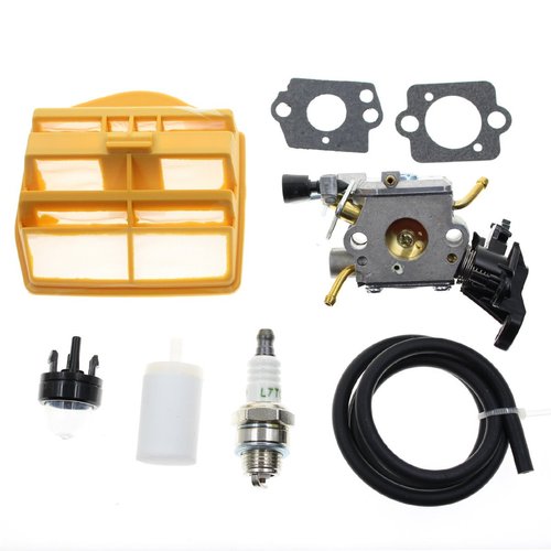 Carbhub C1M-EL37B Carburetor for Husqvarna 445 445E 450 450E Gas Chainsaw with Air Filter Tune Up Kit