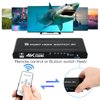 4K HDMI Switch 5 in 1 Out, 5 Port HDMI Switcher Selector Box with IR Remote Control & Auto Switch, Support 4K@30Hz, HDR, HDMI 1.4, HDCP, 3D, 1080P for HDTV PS3 PS4 Xbox Projector Blu-ray Player