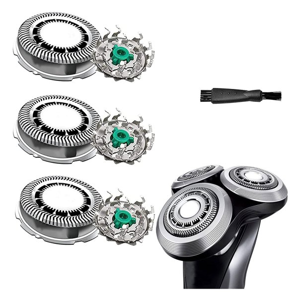 SH60/72 Replacement Heads Compatible with Norelco Electric Shaver for Series 6000 Shavers S6810/82, S6850/85, S6880/81, Replacement Blades for Series 6000 Razors