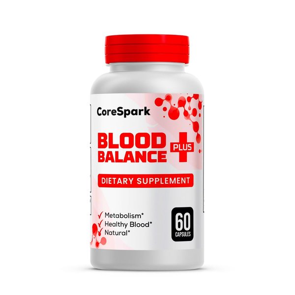 (1 Pack) CoreSpark Blood Balance Plus Capsules – Advanced All Natural Core Spark Supplement for Overall Health & Body Wellness – Premium CoreSpark Pills Support Reviews (60 Capsules)