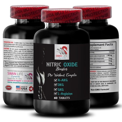 Power mix - NITRIC OXIDE BOOSTER - nitric oxide, nitric oxide supplements for men, nitric oxide booster supplement, exercise mix, training blend, stamina blend, energy blend 2 Bottle 120 Tablets