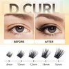 Cluster Lashes 168PCS Individual Lashes 0.07 D Curl Mix 8-16mm Lash Extensions Clusters Lashes Soft & Natural False Eyelashes Individual DIY Eyelash Extension at Home (Style-Volume)