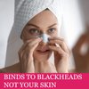 AIQIUSHA Blackhead Remover Pore Nose Strips,90PCS Deep Cleansing Nose Strips with Natural Charcoal for Instant Blackhead Removal and Pore Unclogging for Women(Red)