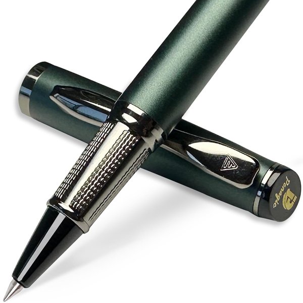 Penagic Luxury Pen, Black Ink Nice Rollerball Pens, Premium Fancy Pens for Men Women, Professional Office Writing Pens for Journaling, Executive Pen Sets for Men Gift Pens with 2 Refills