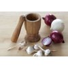 IMUSA USA Bamboo Mortar and Pestle, Small, Natural