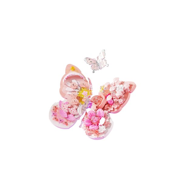 Lreyrous Butterfly and Flower Building Block Set with 567 Pieces, Creative STEM Toy for Teens Building Blocks, Decorations, Crafts, Gifts, Educational Toys.