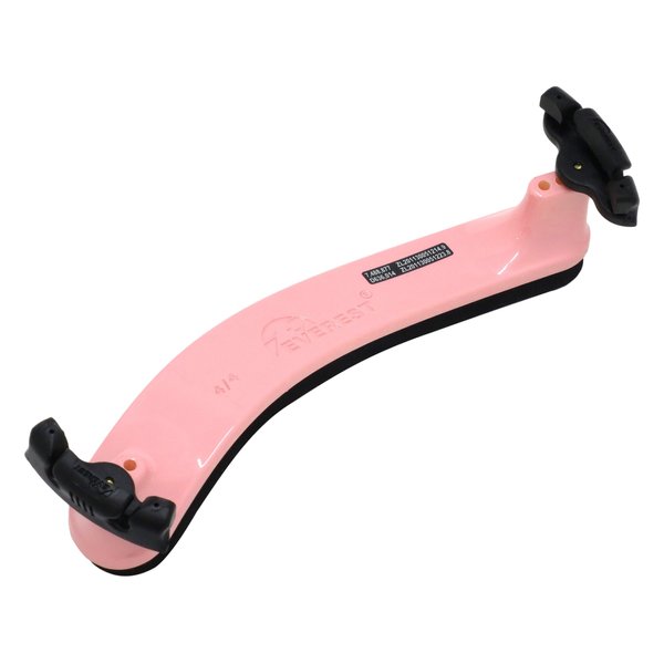 Everest Light Pink Spring Collection Size (4/4) Violin Adjustable Shoulder Rest