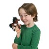 Folkmanis Mini Horse Finger Puppet,Brown; Black; White
