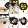 2025 Happy New Year Decorations Kit New Years Eve Party Supplies for Happy New Year Decorations 2025 Black Gold Happy New Year Decor