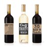 6 30th Birthday Wine or Beer Bottle Labels Stickers Present, 1991 Dirty Thirsty Thirty Bday Gifts for Him Men, Cheers to 30 Years, Funny Unique Party Decorations and Novelty Supplies for Man Husband