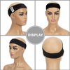 GEX Wig Grip Band Adjustable Velvet Non-Slip Breathable Head Band to Keep Wig Secured and Prevent Headaches (Black)