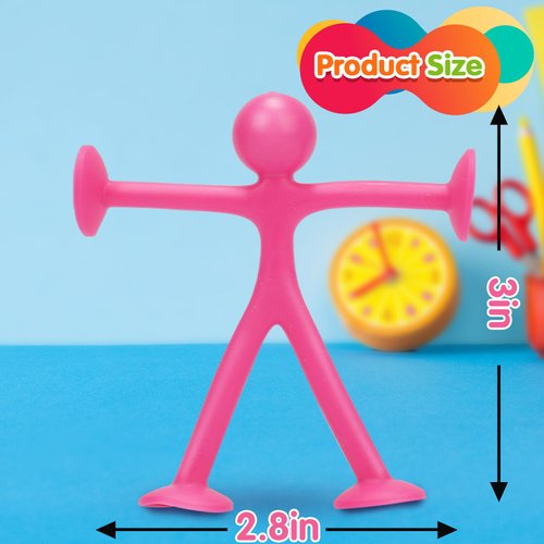 Suction Fidget Toys for Kids, 21Pcs Sensory Fidget Toys for Boys Girls, Stress Relief Desk Toys for Adults, Cars Travel Toys for Toddlers, Birthday Gifts Bulk Party Favors Kids Classroom Prize