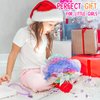 Fedio Princess Cape Set 7 Pieces Girls Princess Cloak with Tiara Crown, Wand for Little Girls Dress up (Mermaid)