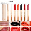 Easilydays Juicy Lip Oil Slick Click Press Lipstick, Korean Shining Mirror Glass Lip Gloss Moisturizing Lip Balm Nourishing Solid Lip Glaze, Plump Your Lips, Pigmented Vegan Lip Color, Non-Sticky,05