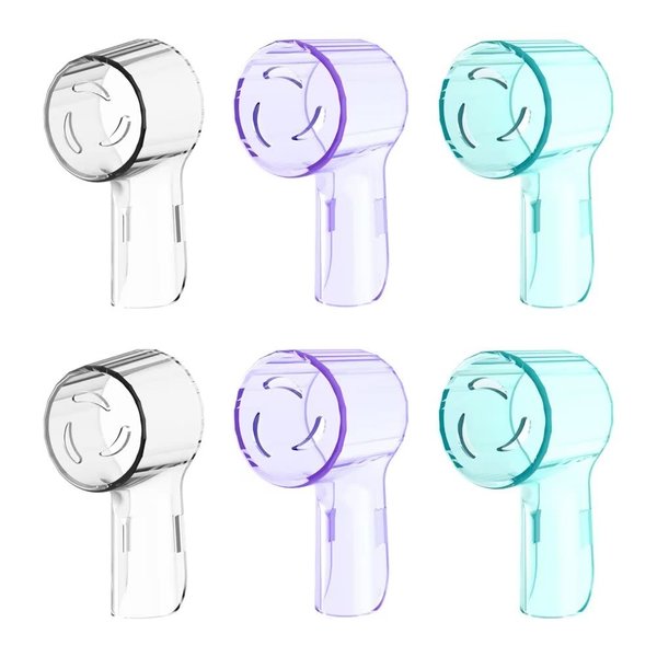 6 Pack Toothbrush Heads Dustproof Cover Compatible with Oral B, Fits for Oral-B iO Series, Pro 1000, 1500, 5000, 7500 Electric Toothbrush, Protects Brush Head and Convenient Travel (Mixing Colors)