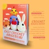 Coopay Crochet Kit for Beginners Kids Adults - Cute Penguin, Chicken, Rabbit & Fox, Complete Crochet Set with 4 Different Crochet Patterns, DIY Amigurumi Kit Crochet Animal Kit with Case & Instruction