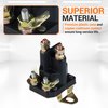 BlueStars 12V 4-Terminal 117-1197 Starter Solenoid with 2 Hole Bracket - Exmark Lawn Boy Toro 104-3189 Lawn Mower Universal Solenoid - Replaces EXMARK 513075