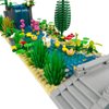 Sufeasdf Waterfalls Pools Zoo Building Block Set B, Farm Animal Building Toys, Bridge Piers, Pools, Trees, Ducks, Waterfalls, Compatible with Lego 853792 Accessory for Ages 6-12