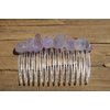 Lilac Amethyst Stone Hair Comb