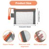 Amabro 5 pcs Mini Zipper Mesh Bags, 4.13‘’×2.95‘’ Cosmetic Bags Coin Purse Key Holder bags Travel Storage Pouch Makeup Purse Accessories for Lipstick, Cash, Earphone, Credit Card (Five Colors)