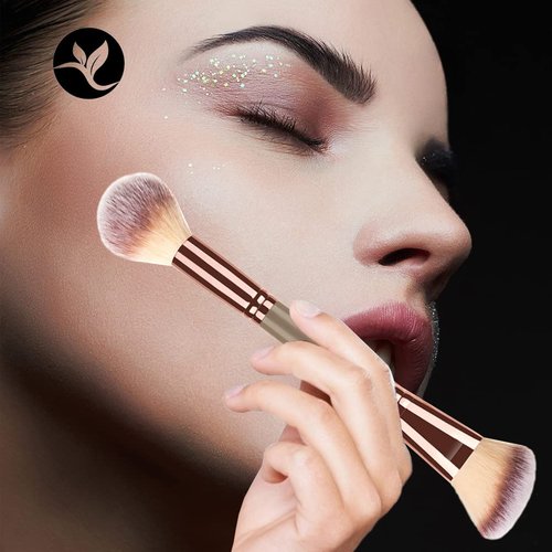 KINGMAS Foundation Makeup Brush, Double Ended Makeup Brushes for Blending Liquid Powder, Concealer Cream Cosmetics, Blush brush