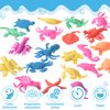 48 Pieces Water Growing Sea Creatures Water Growing Toys Aquatic Animals Toys Set Aquatic Sea Creatures Toy Colorful Water Expanding Sea Creatures for Boys Girls Party Favors, 1.8 x 1.2 Inches