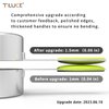 TILUCK measuring cups and magnetic measuring spoons set, stainless steel measuring cups, 6 double-sided stainless steel measuring spoons & 1 leveler