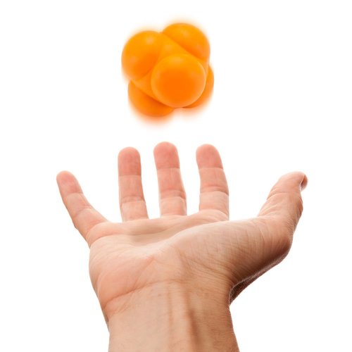 Hi-Bounce Reaction Ball Agility Trainer by Crown Sporting Goods (White), 2.75