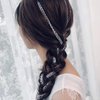 Campsis Punk Tassel Hair Clips Multistrand Chain With Clips Ponytail Multi Strand Head Chain Decorated Hair Extension Chain Festival Nightclub Party Hair Chain for Women and Girls (C-silver)