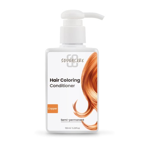 SOVONCARE Hair Color Depositing Conditioner Light Copper, Semi Permanent Hair Color Conditioner 5.28 OZ, Hair Dye Conditioner