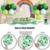 Green Black and White Balloons, 60 PCS Green and Black Balloons Set with Green Black White Confetti Balloons, Lime Green Balloons 12 Inch for Video Game Football Theme Party Kids Birthday Decorations