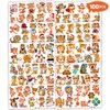 100PCS Tiger Temporary Tattoos Stickers Theme Wild Safari Jungle Zoo Animal Birthday Party Decorations Favors Supplies Cute Tattoo Sticker Gifts For Boys Girls School Prizes Rewards Carnival Christmas