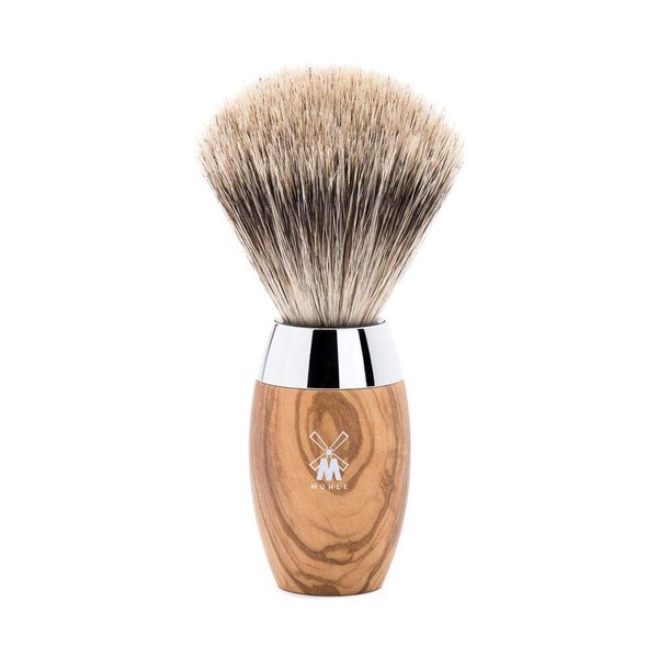 MÜHLE KOSMO Olive Wood Fine Badger Shaving Brush