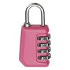 MECCANIXITY Combination Lock, 4 Digit Padlock Combination Outdoor Waterproof Locker Lock for Gym Luggage Home Sports Hasp Storage, Pink Pack of 1