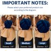 Sioloc Soft Knot Ball Pillows,Round Throw Pillow Cushion Home Decoration Plush Pillow,Throw Knotted Pillow Handmade Round Plush Pillow（10.6inches,Navy）