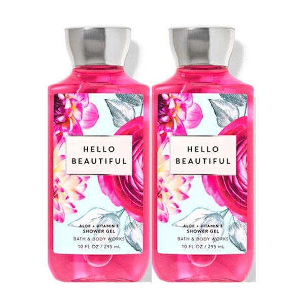 Bath & Body WorksHello Beautiful Shower Gel Gift Sets 10 Oz 2 Pack (Hello Beautiful)
