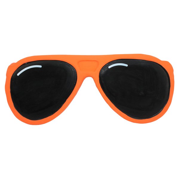Multipet Latex Aviator Sunglasses Squeak Soft Dog Toy 6.5"