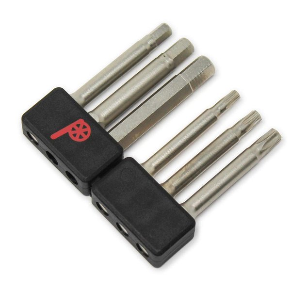 Prestacycle Pro Bicycle Tool Bits – (6) Piece 50mm S2 Nickel Plated Bit Set