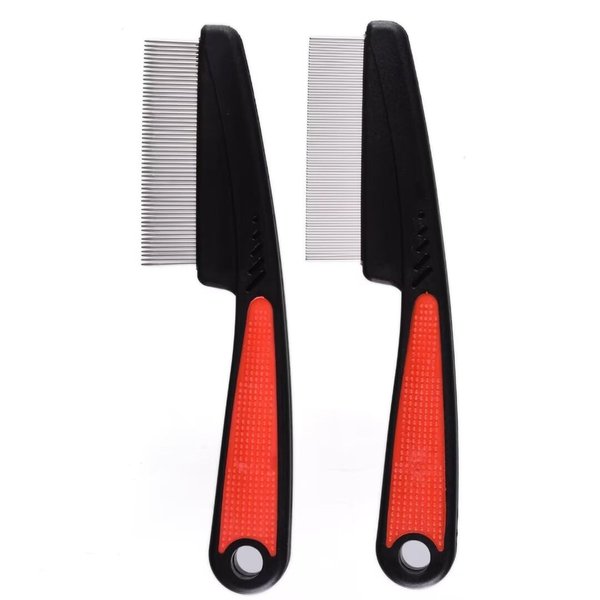2 Pieces Dandruff Comb For Dandruff Scalp,Stainless Steel Fine Tooth Comb Dandruff Removal Combs,Wide Tooth Combs Professional Grooming Tool for Kids and Adults