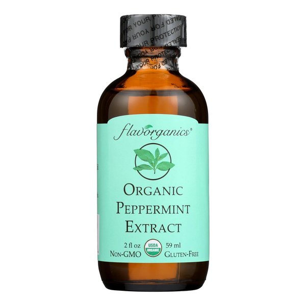 FLAVORGANICS Organic Pure Peppermint Extract, 2 FZ
