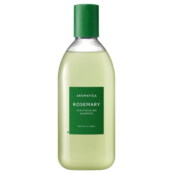 AROMATICA Rosemary Scalp Scaling Shampoo 13.53 oz/400 ml - Vegan Hair Growth Shampoo, Thinning Hair Loss Shampoo For Women - Free from Sulfate, Silicone, and Paraben