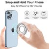MYBAT PRO Magnetic Phone Grip, Phone Ring Holder Compatible with MagSafe Accessories for iPhone 14/14 Pro/14 Pro Max/14 Plus/13/12 Pro Max/Mini/Pro MagSafe Cases, Adjustable Finger Kickstand, Silver