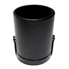 Black Leatherette Deluxe Dice Cup With Storage Compartment for Included Poker Dice Set